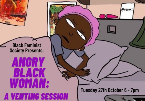 angry black woman cartoon